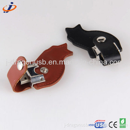 Lovely Cat Leather USB Flash Drive Jl032
